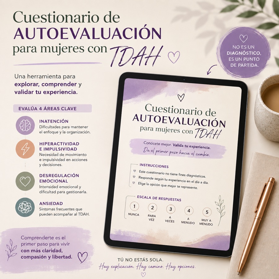Cuestionario de autoevaluación para mujeres con TDAH